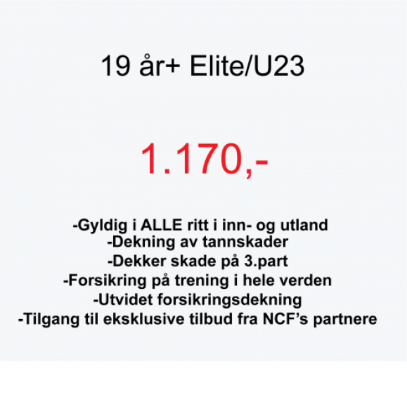 19 år+ Elite/U23