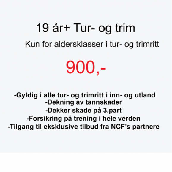 19 år+ Tur og trim
